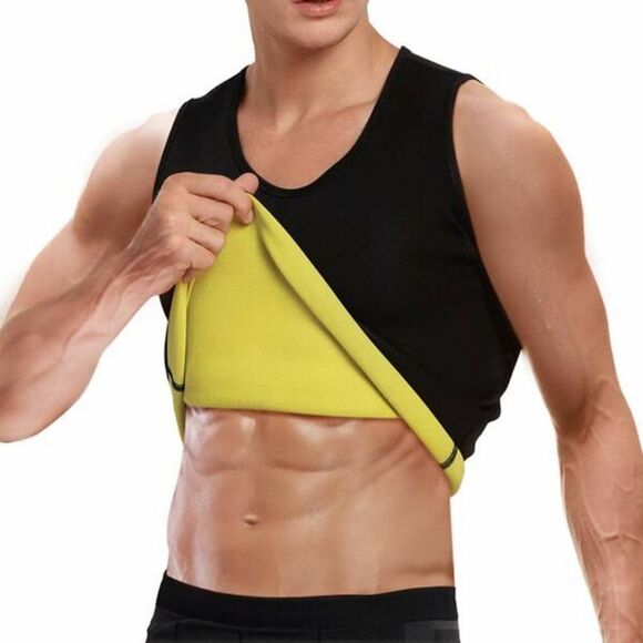 Cimkiz Mens Sauna Vest Sweat Body Shaper Slimming Waist Trainer Neoprene S NWT - Picture 1 of 7